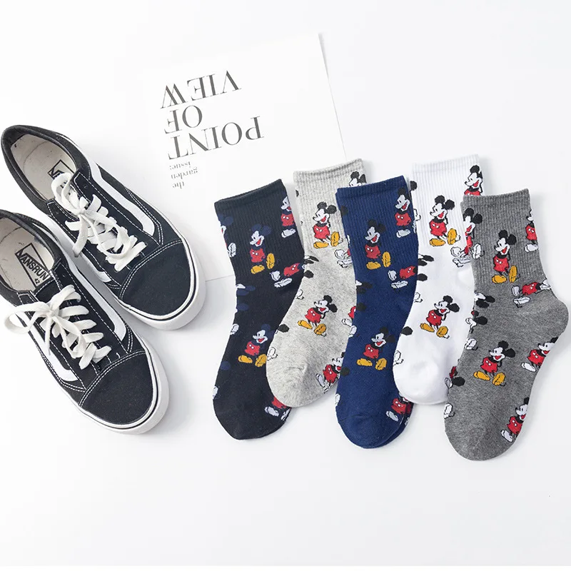 ARMKIN Korean Style women Cute cartoon Mouse Socks Fashion Funny Happy Novelty autumn winter Women Sock cotton calcetines mujer