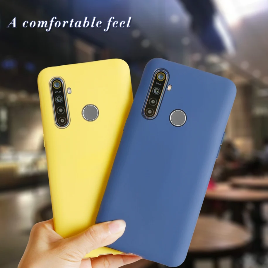 Liquid Silicone Case for Realme 5 5i 5Pro Case Bumper Luxury TPU Soft Back Shell for OPPO Realme 5 Pro 5i 5S Matte Cases Realme5