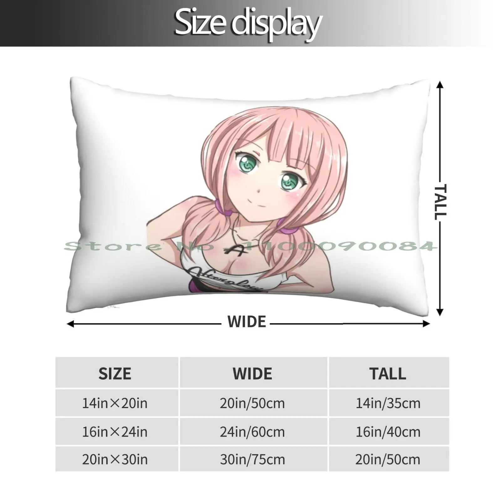 Himari Uehara Pillow Case 20x30 50*75 Sofa Bedroom Sayings Smile Nutrition Fruits Sweet Bulk Up Watermelon Ideas Bowl Summer