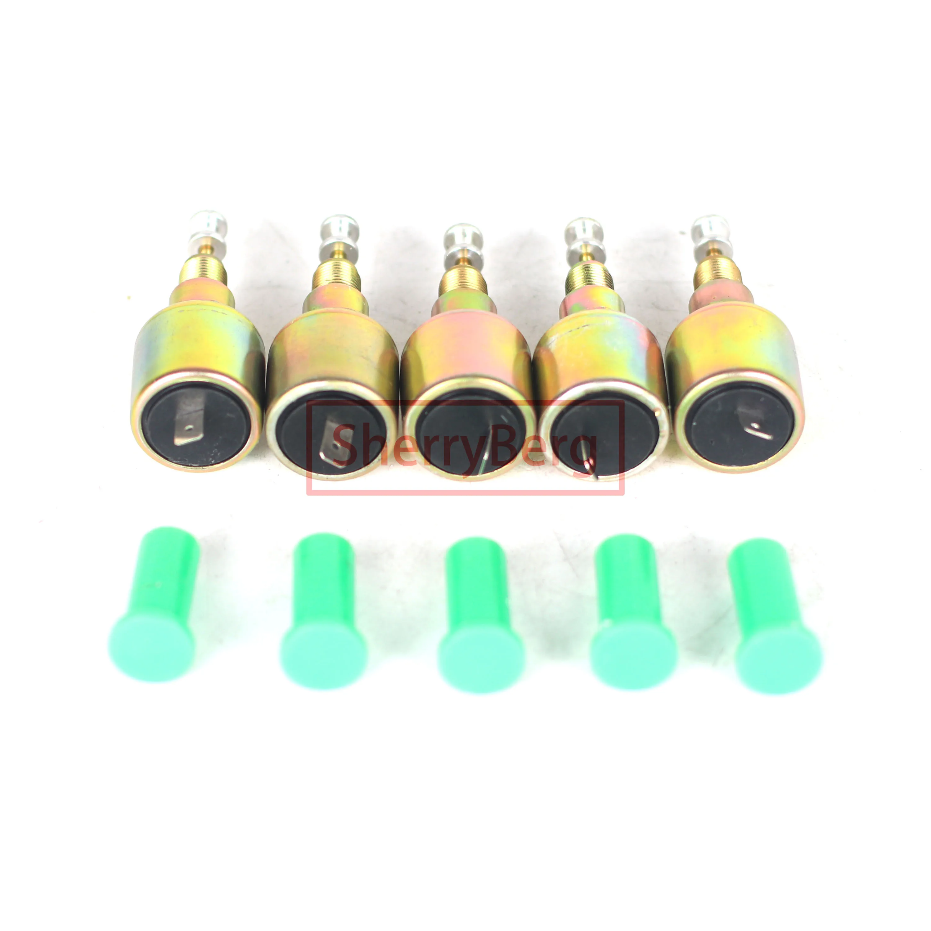 

SherryBerg 5 Pcs Of 34 pict-3 Air Bypass Cut Off Valve 12v 049129412 for VW Carburetor Carb Carburettor Choke Electric Idle