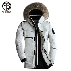 2021 Brand Winter Men Long Down Jacket Hooded High Quality Loose Wellensteyn Coat Man Thick Warm Parka Male Snow Coat