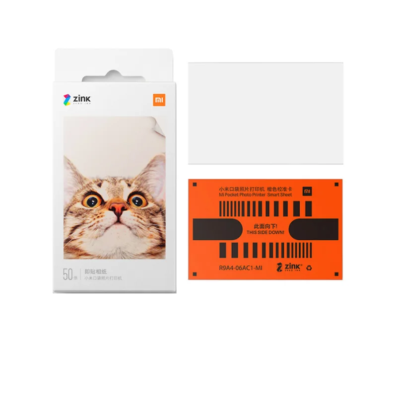 High Quality Xiaomi ZINK Pocket Printer Paper Self-adhesive Photo color Print 3-inch Mini Pocket Photo Printer Dropshipping