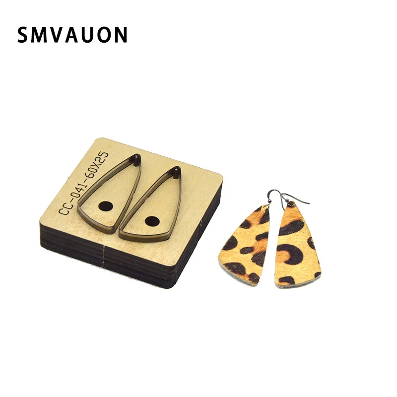 Handmade Leather Teardrop Earrings Template for Die Cutting Machine, Wooden Punch Machine, DIY Cutting Dies