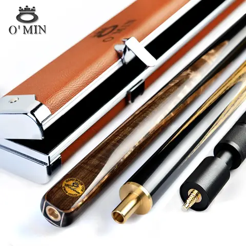Omin Snooker Cues With Case 9.5mm Or 10mm Tips Ash Shaft 3/4 Brass Joint Handmade Professional Billiard Cue Stick Taco De Billar