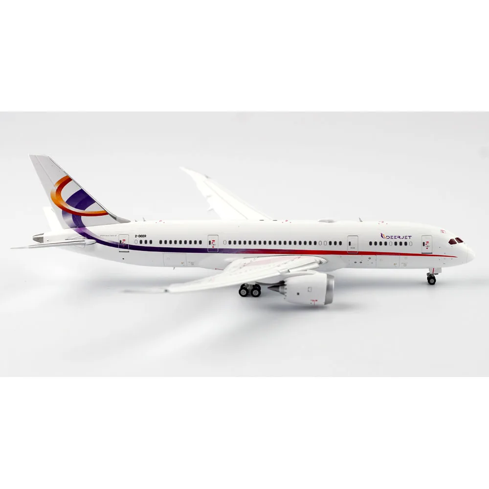 1:400 อัลลอยด์ของสะสมเครื่องบินของขวัญ JC Wings EW4788002A Deer Jet Boeing B787-8(BBJ) Diecast Aircraft Jet Model 2-DEER Flaps Down