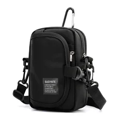 Marsupio borsa da viaggio Casual da uomo cintura impermeabile con cerniera Tactical Outdoor marsupio tasca per telefono borsa a tracolla sul petto