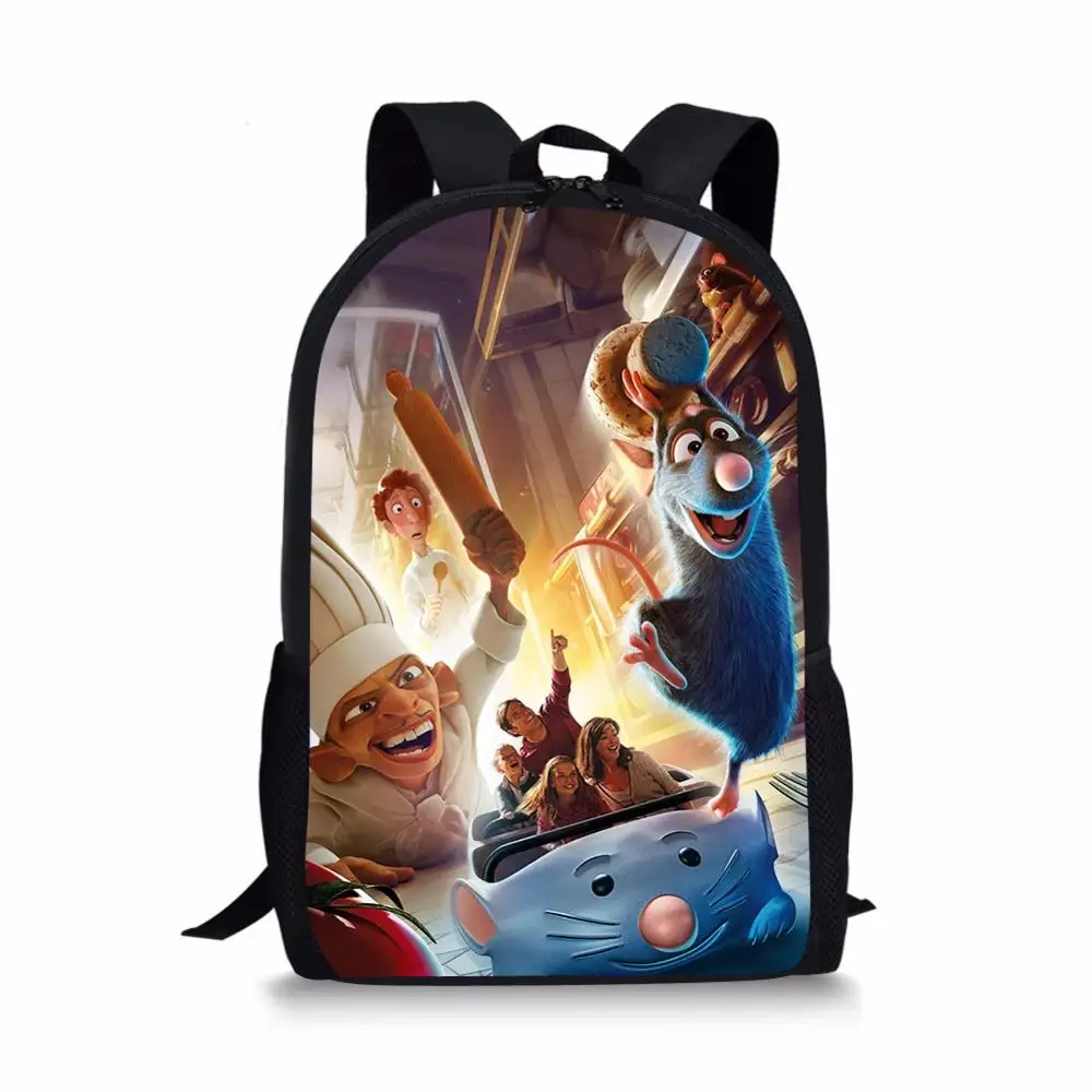 

New Hot Sales School Bags Backpack Student Bag Cartoon RATATOUILLE Printing Children Bookbag Satchel School Backpack