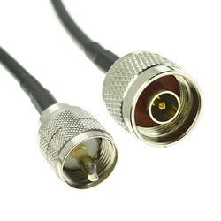 UHF MALE PL-259 PL259 Plug To N Male Connector Pigtail Coax RG58 Cable 15/30/50/100cm