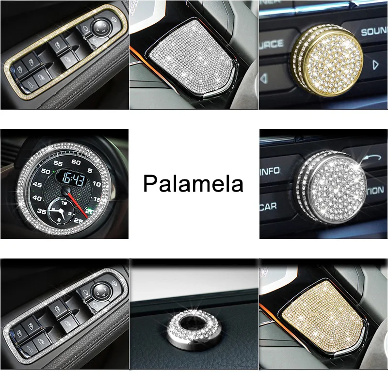 Diamond-encrusted Interior Modification Car Bling Decoration Sticker  For 11-20 Porsche Panamera Accessories Interior Styling