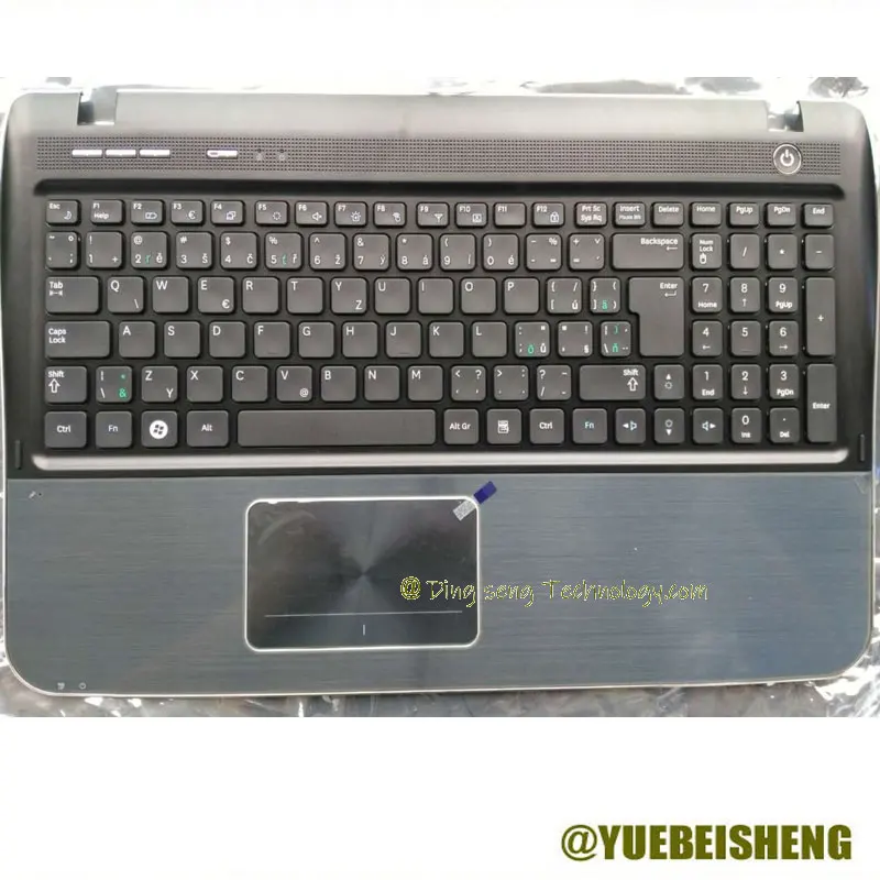 

YUEBEISHENG New/Org For SAMSUNG SF510 SF511 palmrest Portugal keyboard upper cover touchpad BA81-11135A