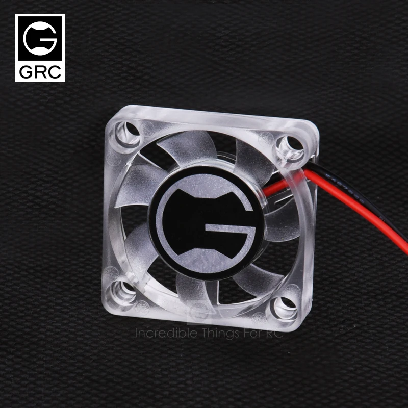 RC car transparent motor / electrically adjustable cooling fan small fan with thermal sensor