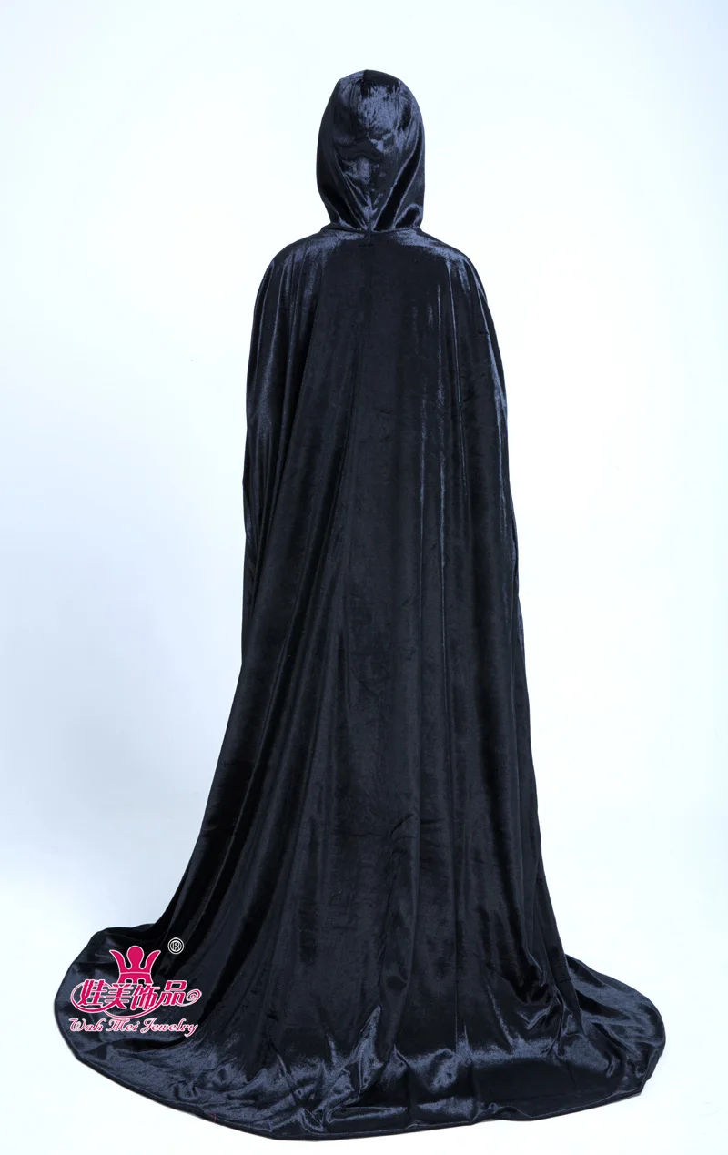 Adult beauty contest velvet long hat cloak costume to participate in activities, party show velvet cloth 180cm cloak in differen