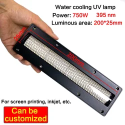 UVLED Curing Lamp For Konica 1024 /Ricoh G5 G6 Print Head Screen Printing Business Card Ink Fast Drying UVLED Water-Cooled Light