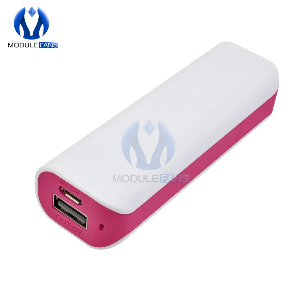 Süßigkeiten Tragbare Led Power Bank Für Handy 18650 Box Telefon Ladegerät Diy Fall Dual USB Power Netzteil Diy elektronische – Detail 6