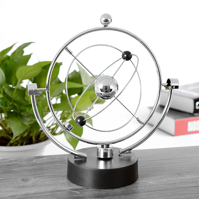 Kinetic Orbital Revolving Gadget Perpetual Motion Desk Office Art Decor Toy Gift X7YD