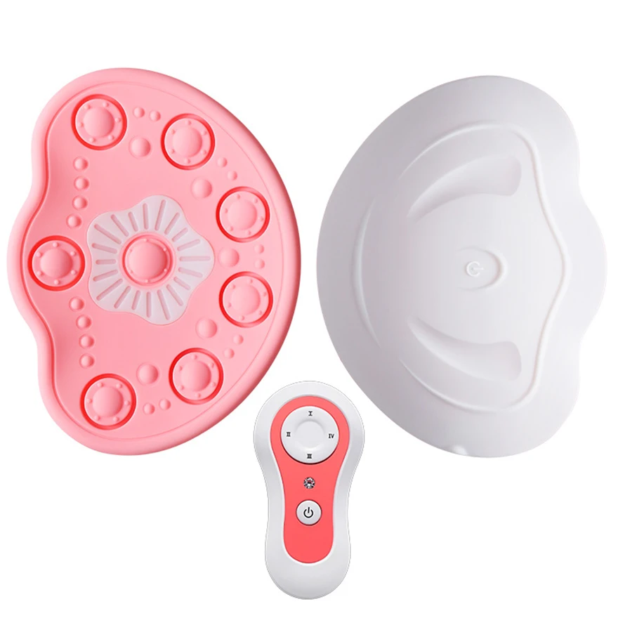 Breast Massage Pads with Hot Compress Wireless Vibration Chest Massager Breast Enhancement Instrument Red Light Massage Therapy