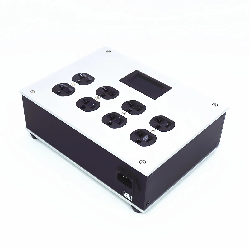 Filtro EMI de alta eficiencia, toma de filtro LCD de alta frecuencia EMI, purificador de Energía de EE. UU. 3000W, toma de filtro de potencia HiFi