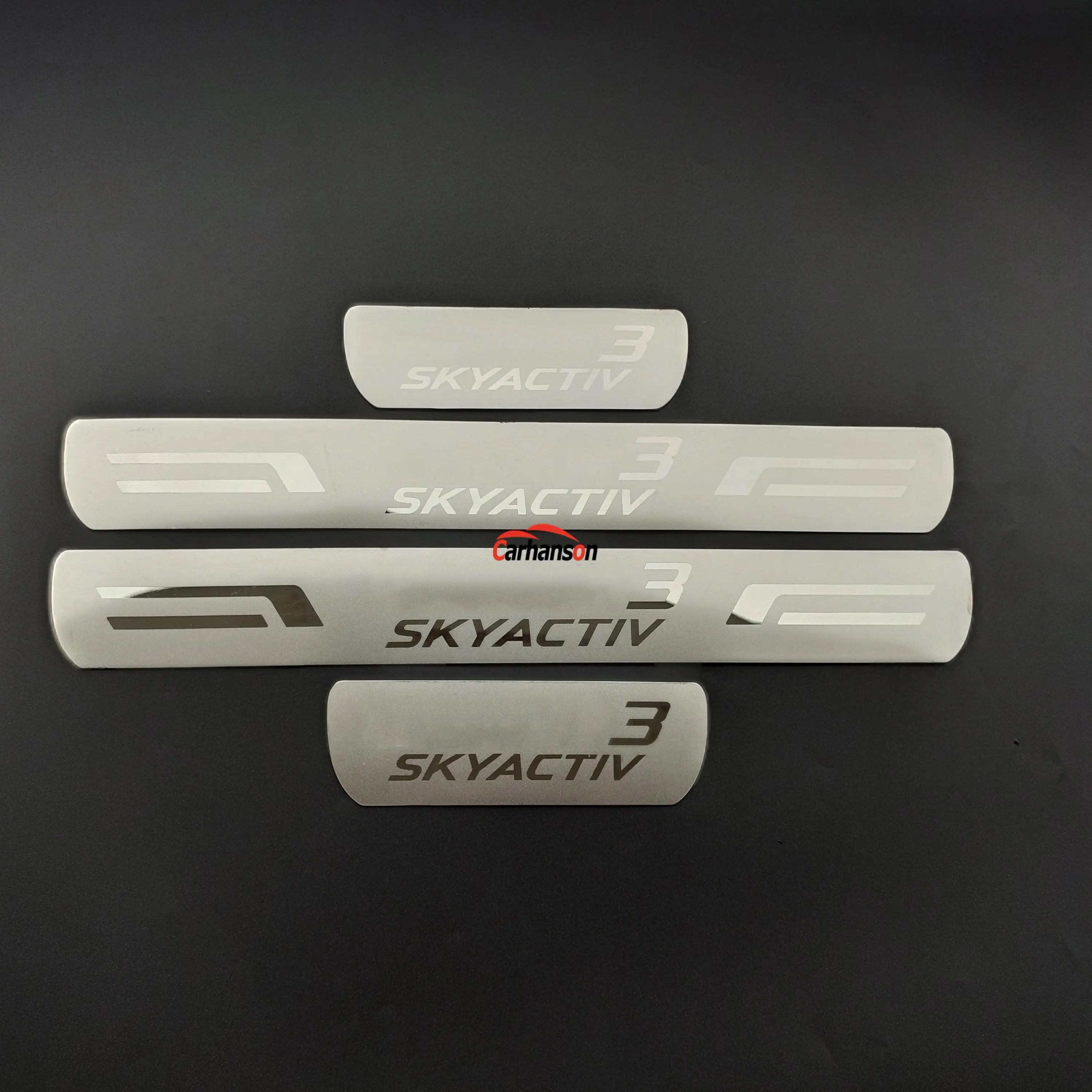 For Mazda 3 2023 2021 2019 Car Accessories Door Sill Trim Strip Stainless Steel Pedal Cover Protector Styling Auto Stickers 2024