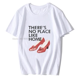 Impresso Homens de Manga Curta Camiseta De Algodão Mágico De Oz No Place Like Home Ajuste Regular T-Shirt Das Mulheres T Shirt T-shirt dos homens 6 principais vendas mago de oz camisa - №4