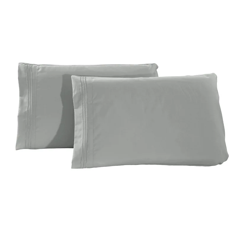 New 12 colors polyester Rectangle Pillow Cases for Home Hotel Solid color Pillowcases without Pillow Core 2pcs/set