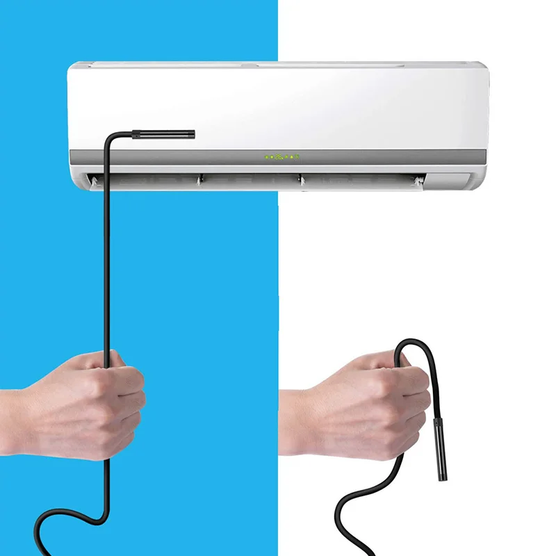 720P 5.5mm Endoscope Camera Flexible IP67 Waterproof  Inspection Borescope Camera for Android PC Notebook 6LEDs Adjustable