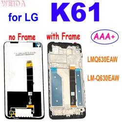 AAA+ LG Q61 LCD For LG K61 LCD Display Touch Screen Digitizer Assembly Frame For LG K61 LMQ630EAW LM-Q630EAW LCD Replacement