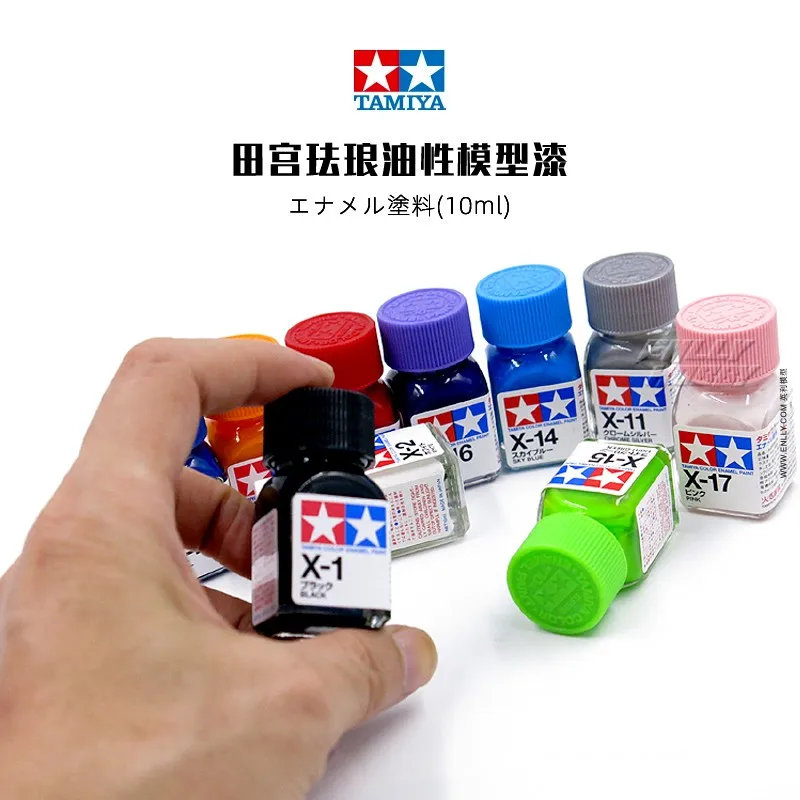 Tamiya-pintura esmaltada de 10ml, X1-X35 de colores, para MODELO DE MONTAJE