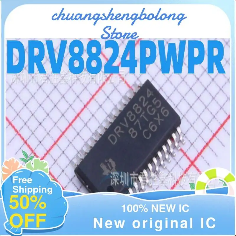 

Новый оригинальный чип драйвера IC моста DRV8824PWPR TSSOP28 DRV8824, 5 шт.