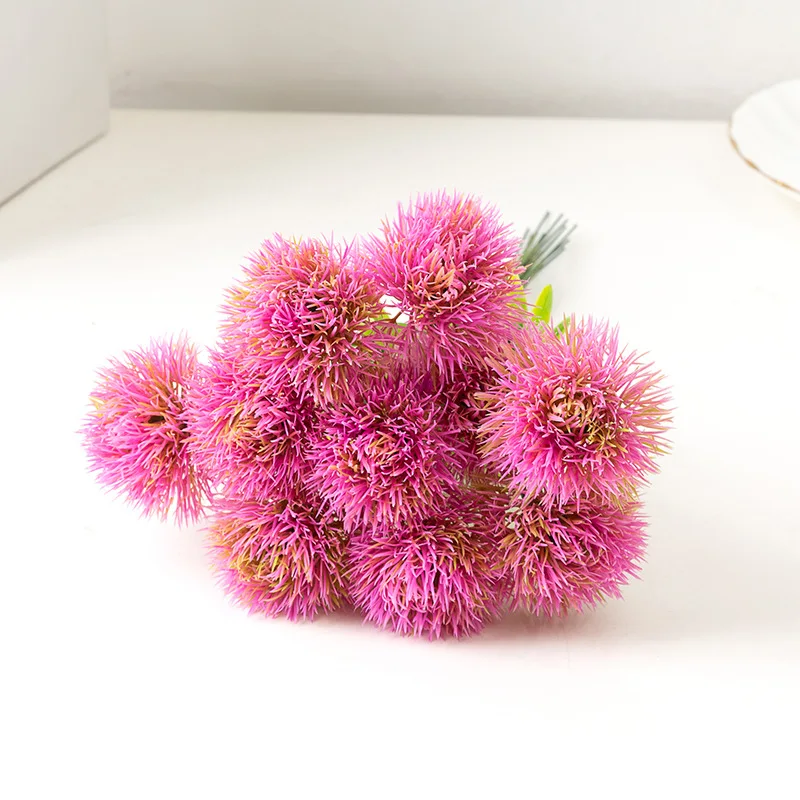 10 Stück Künstliche Pflanzen, Löwenzahn-Plastikblumen, Vasen für Heimdekoration, Zubehör für Neujahr, Hochzeit, Dekorative Kunstpflanzen – Detail 1