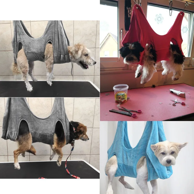 Dog Hammock Helper Pet Cat Grooming and Nail Clip Trimming Dog Cat Soft Cushion Restraint Bag Puppy Accessories Dog Bathing Bags