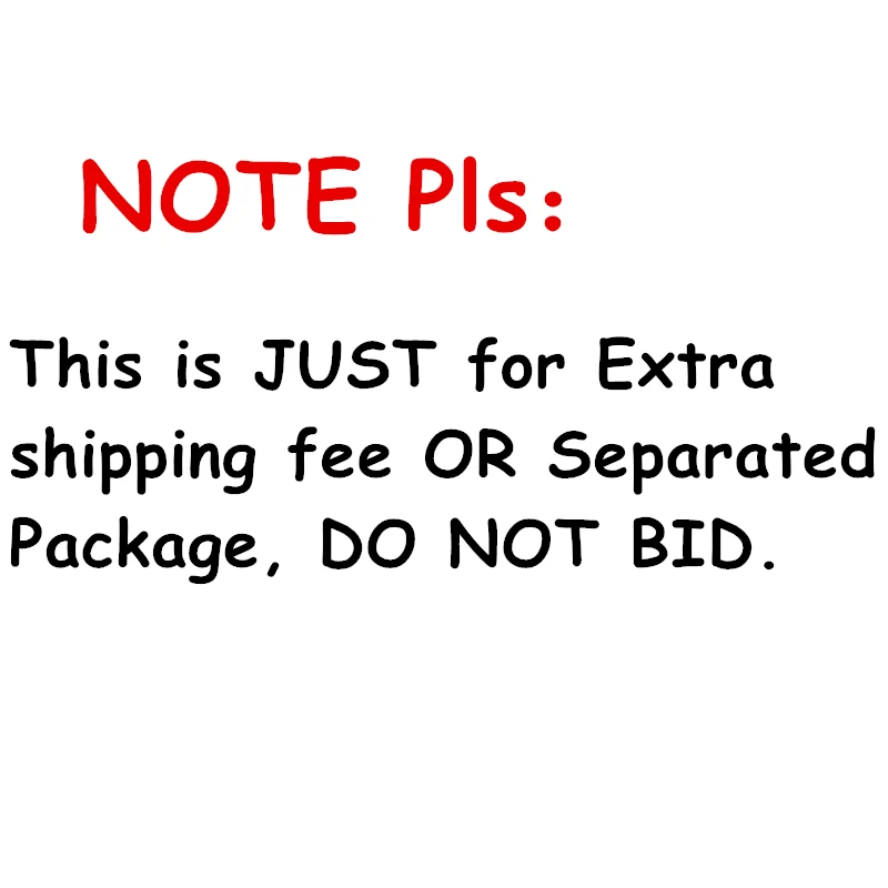 Just FOR Extra shipping fees OR Separated Package