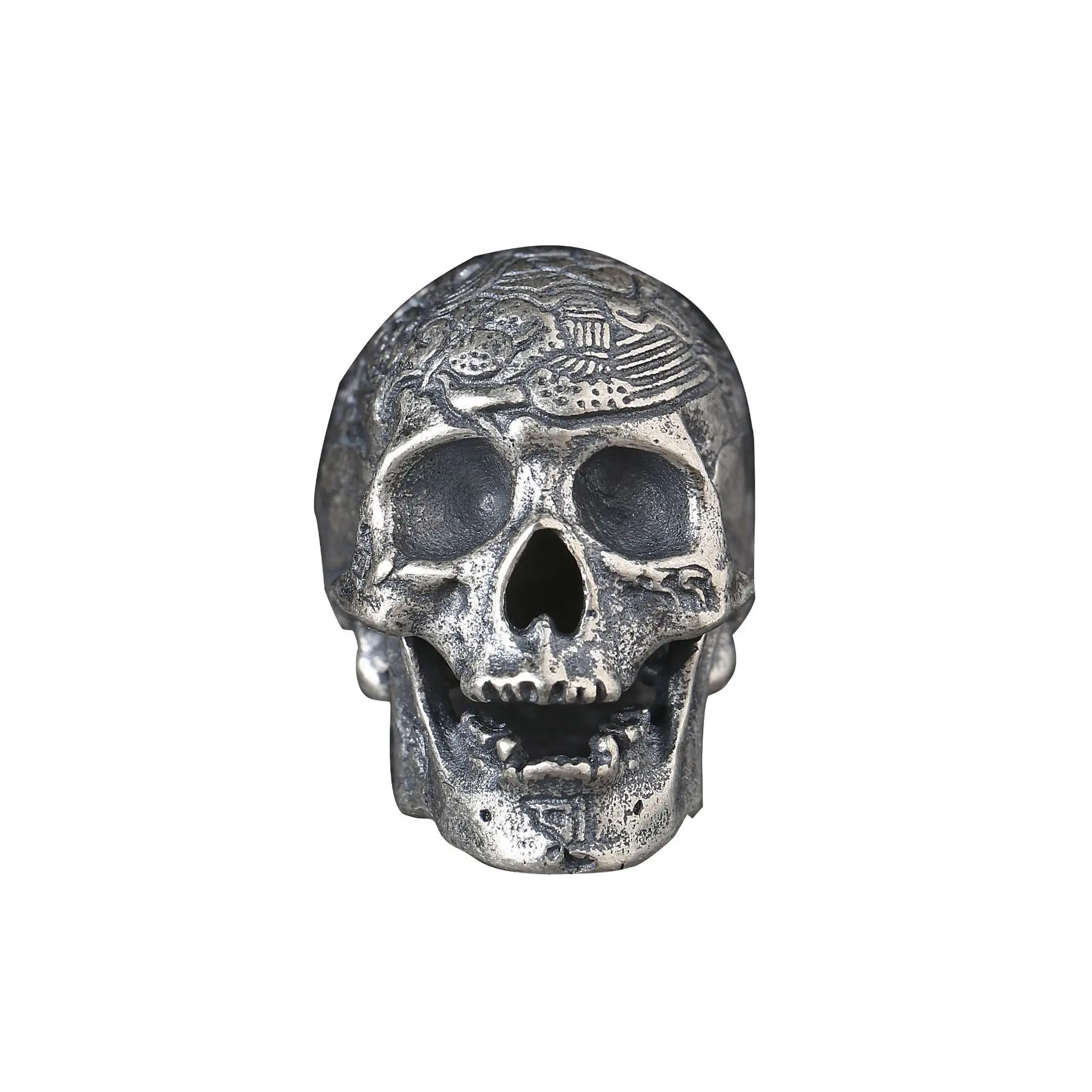 

Really 100% s925 silver retro creative skull pendant