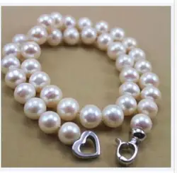 gorgeous 11-12mm south sea white pearl necklace 18inch 925s