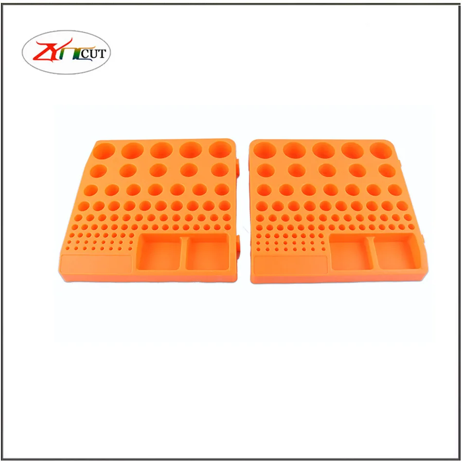 Drill Bit Storage Case Stand Round Shape Hard Plastic Organizer Milling cutter storage box CNC Collet collection Tool