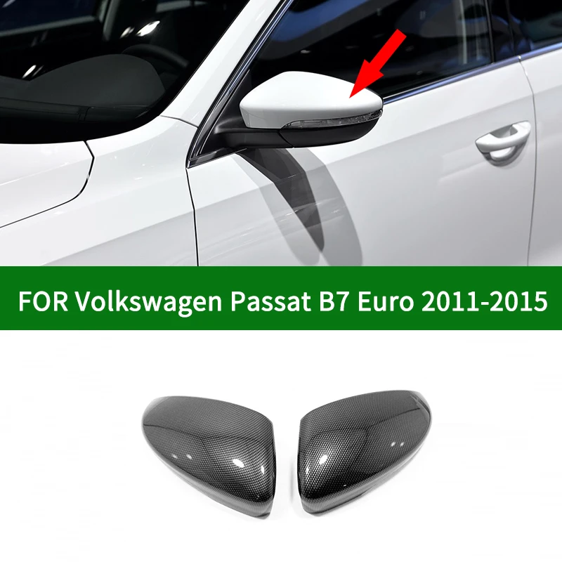 

For Volkswagen VW Jetta MK6/A6 Euro 2011-2015 Carbon fiber car side Rearview mirror cover trim,chrome silver turn signal mirror