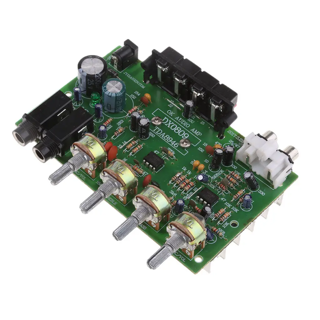 Dx0809 12v 60w Hi Fi Stereo Audio Power Amplifier Volume  Control Board Kit