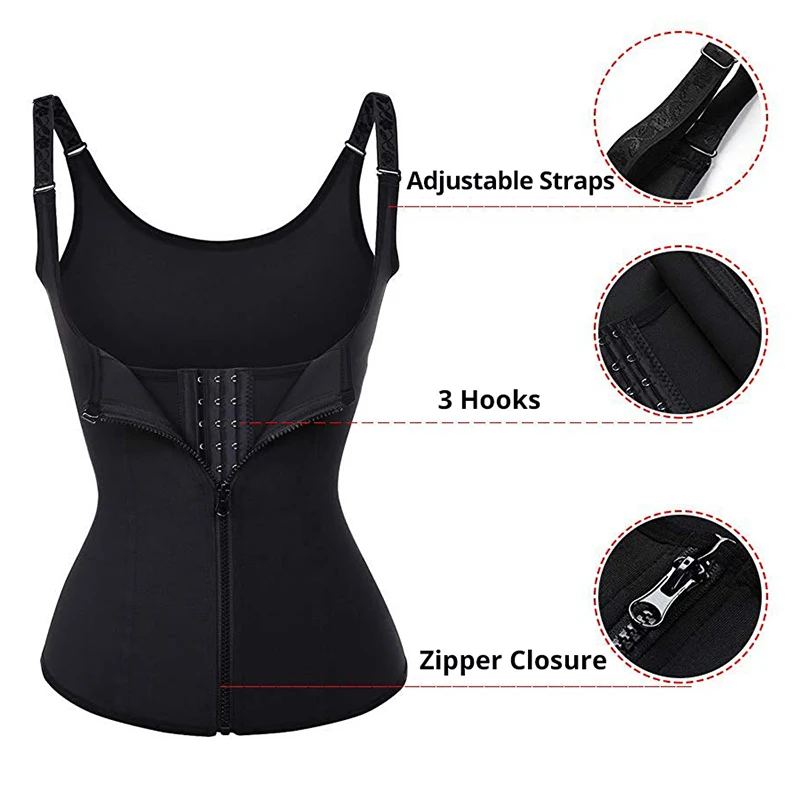 Women Shapewear Waist Trainer Push Up Slimming Vest Tummy Control Girdle Body Shaper Waist Cincher Corset Tank Top