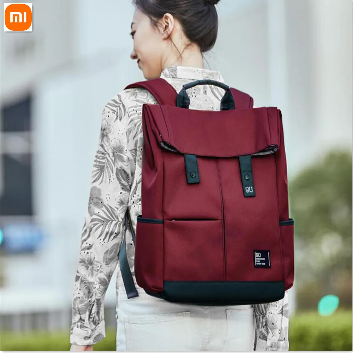 Hot Xiaomi Mijia Urevo 90fun Men Women College School Leisure Backpack 15.6 Inch Waterproof Laptop Bag Rucksack Outdoor Travel