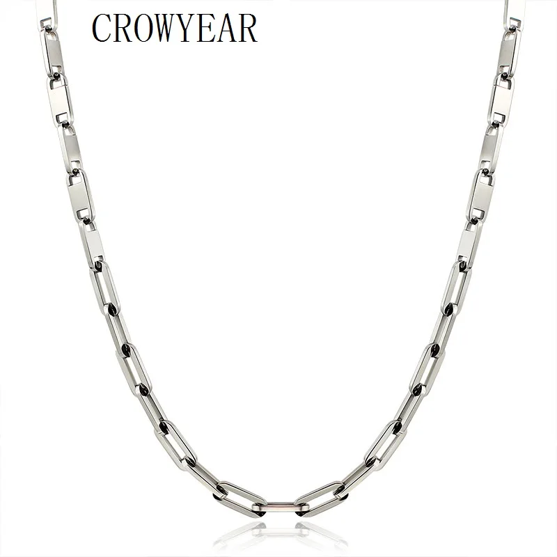 

Big Oval Link Choker Necklace Women Men European Style Chain Statement Collar Silver Gold Color Available Fashion Jewelry Lovers
