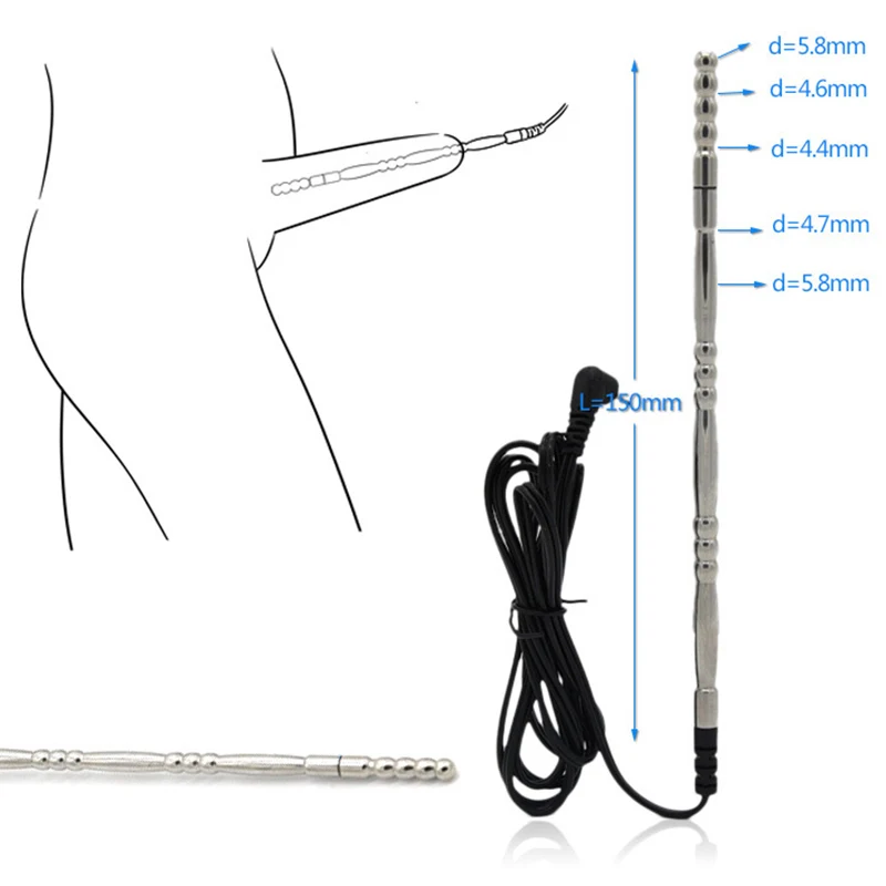 Strong BDSM Power Box,Electric Shock Anal Butt Plug Masturbator E-Stim Urethral Plug Penis Therapy Ring Men Gay Sex Orgasm Tools
