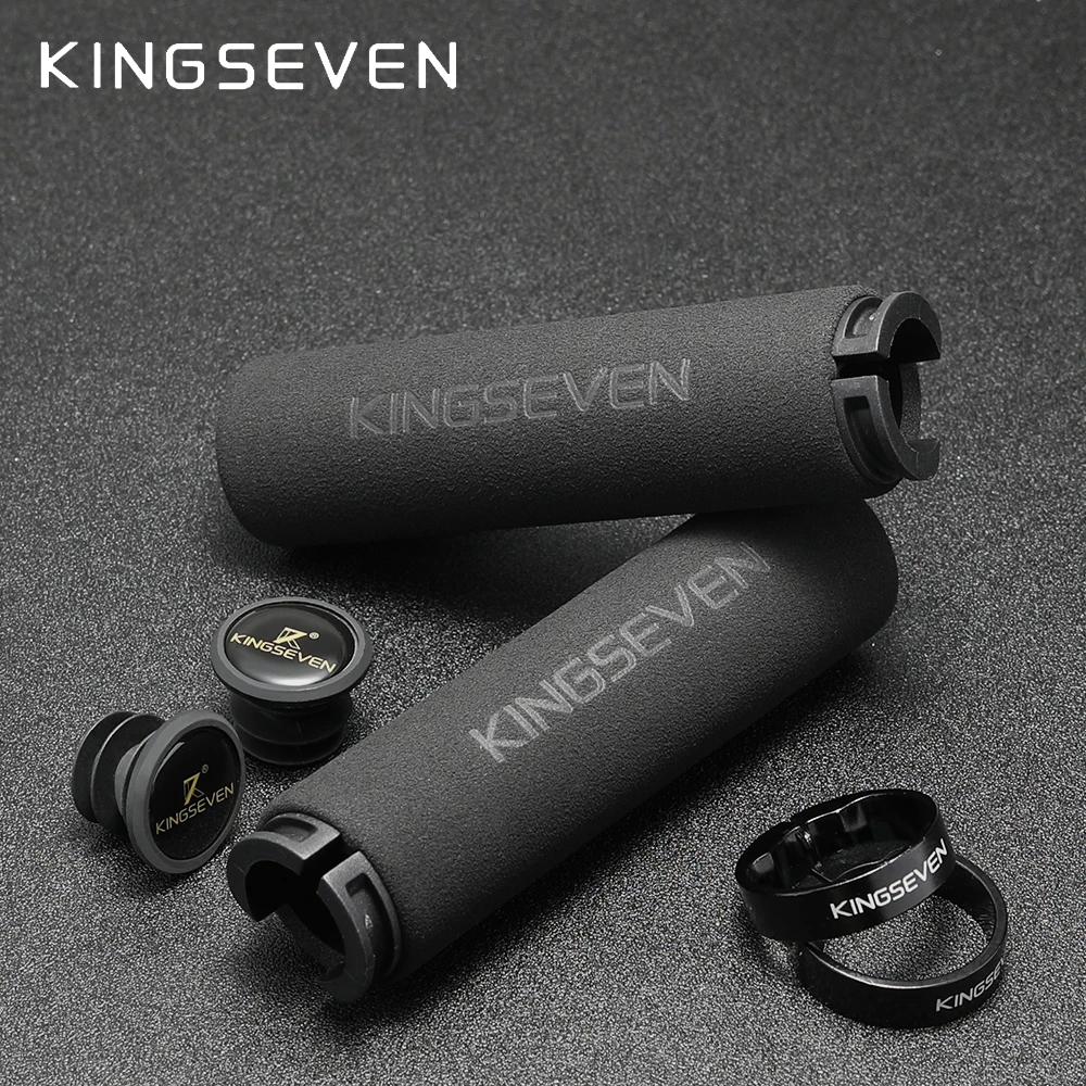 KINGSEVEN Cycling Bicycle Grips Ultralight Sponge Smooth Riding Handlebar MTB Anti-skid Grips Fur Bike Parts Accessories Hito