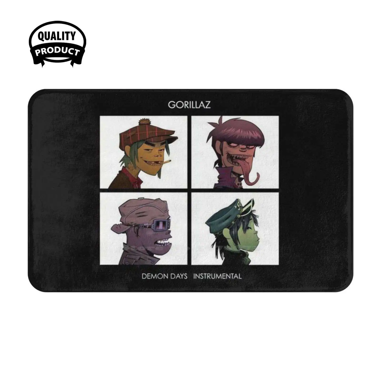 Demon Days Istrue Soft Cushion Home Carpet Door Mat Car Rug Christmas Stuff Music Long Sleeve Phone Skin Galaxy Sale Discount