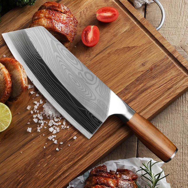 

Kitchen Knife Household Stainless Steel Chef Meat Chopper Knife Chinese Handmade Forge Slicing Knife Cleaver Chopper Cutter Tool