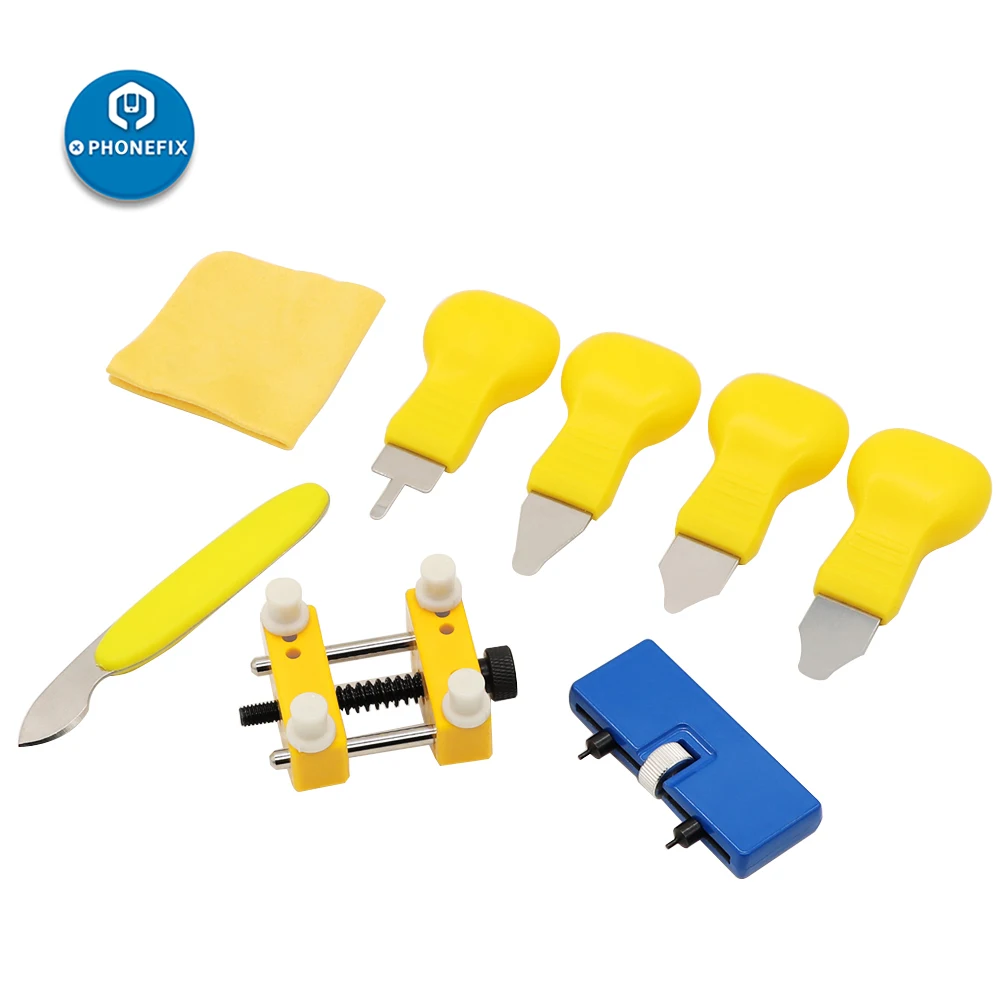 8 Chiếc Đồng Hồ Bộ Dụng Cụ Sửa Chữa Đồng Hồ Pin Thay Thế Bộ Dụng Cụ Dây Lưng Tẩy Bao Dụng Cụ Mở Hộp Đồng Hồ Giá Đỡ Đồng Hồ dụng Cụ Mở Nắp