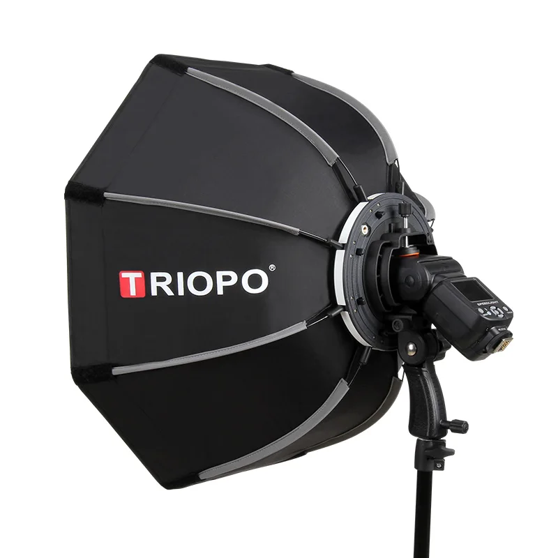 Triopo Softbox 55 65 90cm 120cm  Octagon Umbrella Softboxes Photography  Honeycomb Grid Outdoor Flash Soft Box  for Canon Godox