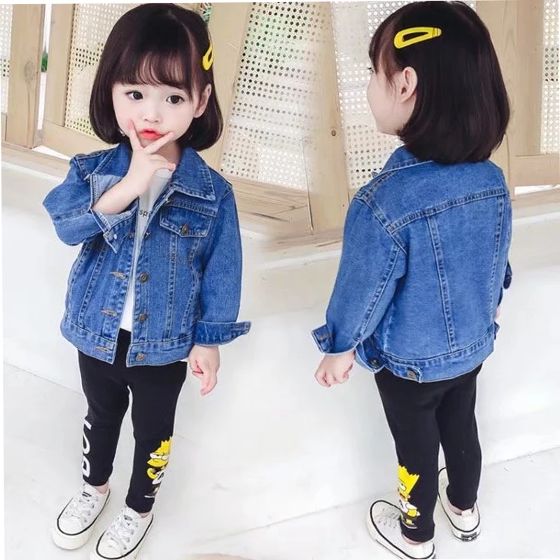 

Children's Denim Jackets Baby Boy Girl Spring Autumn Fashion Coats Jackets clothing 2 3 4 5 6 Children Outerwear 2022 New