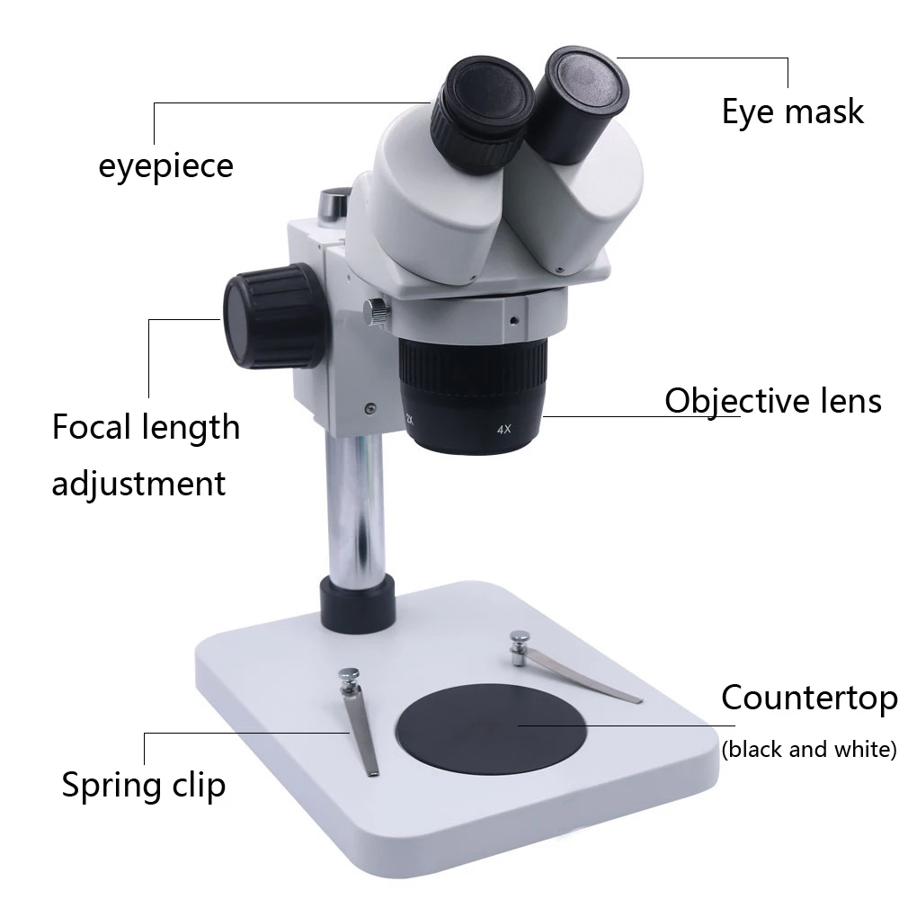 Stereo Microscope-20X-40X Lab Led Verrekijker Microscoop Sieraden Horloge Elektronische Reparatie Tool Laboratorium Observatie Vergrootglas