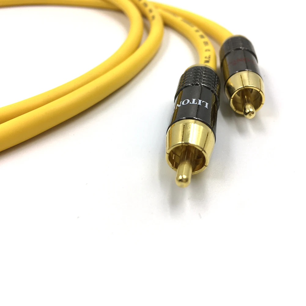 HIFI Audio Amplifier CD DVD player Van Den Hul VDH Hybrid RCA Audio Interconnect Cable 2 RCA to 2 RCA Cable