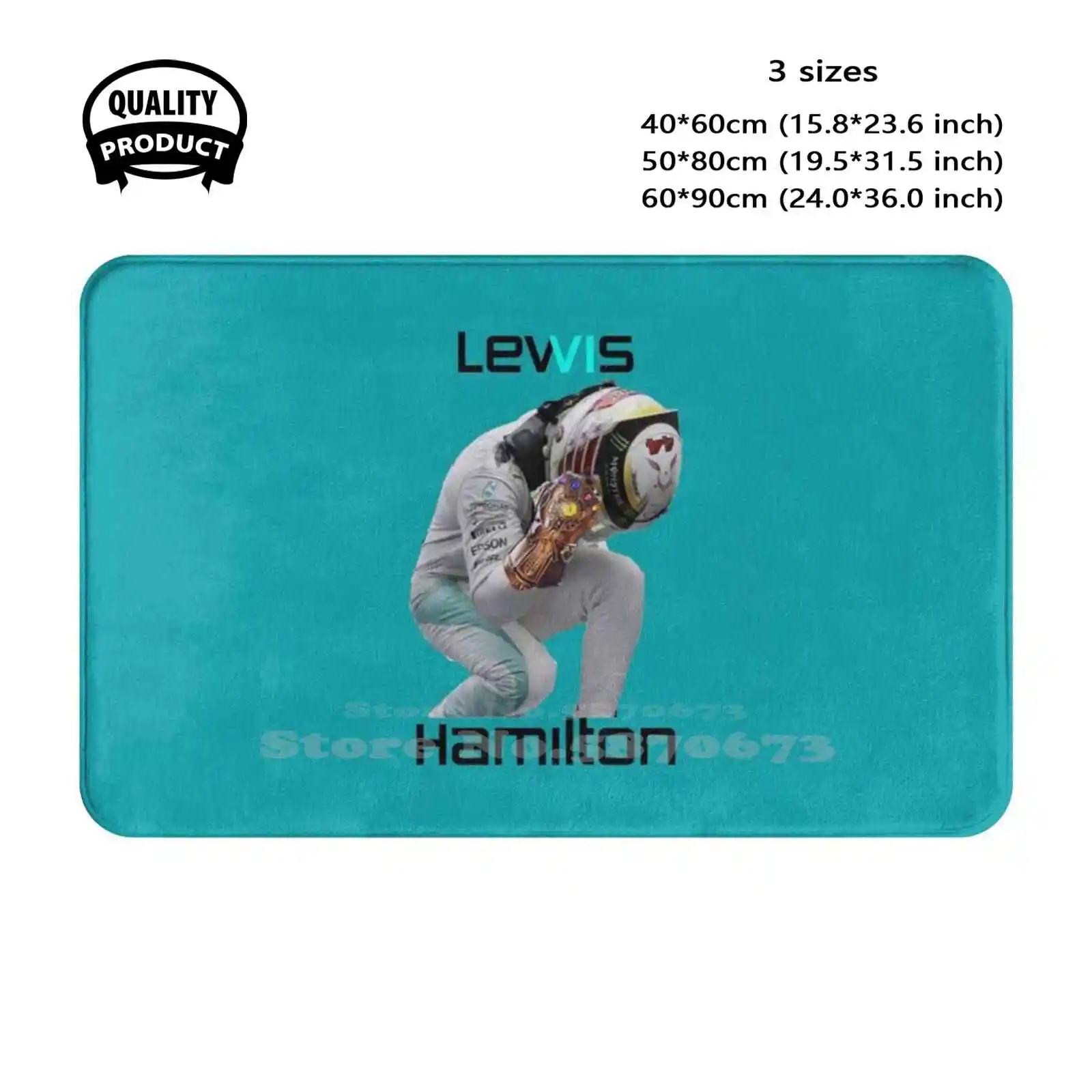 Lewis Gauntlet Soft Cushion Home Carpet Door Mat Car Rug Lewis Hamilton 44 6 Six Titles Wordl World Champion Formula One 1