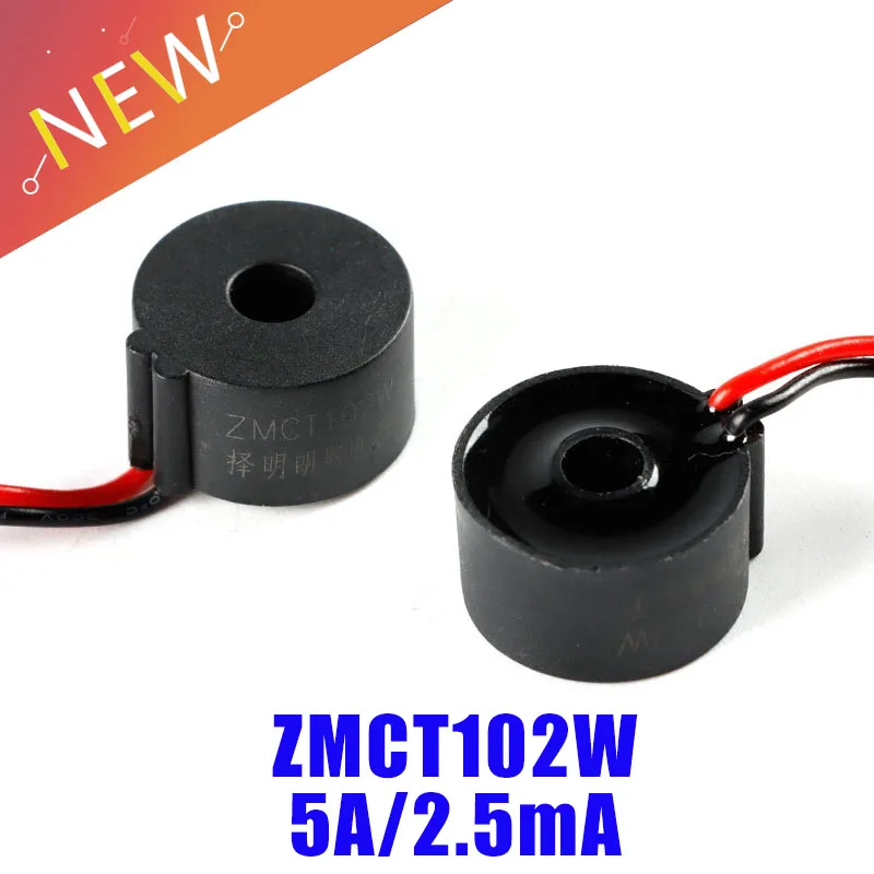 10 sztuk/1 sztuk ZMCT102W 5A 2.5A mikro precyzyjny przekładnik prądowy przekładnik prądowy 5A/2,5mA czujnik 1000/1 AC Mini transformator